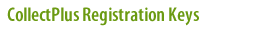 TurboCollect Registratioin Keys