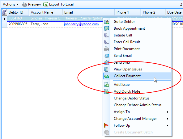 Collect Debt By Credit Card or ACH Debit